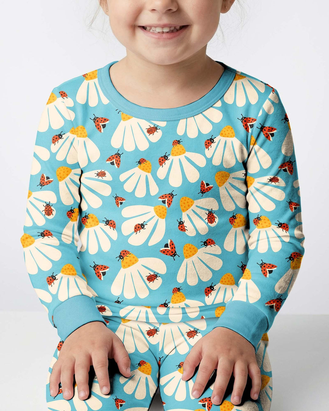 Lucky Little Bug Bamboo Two Piece Long Sleeve Pajama Set