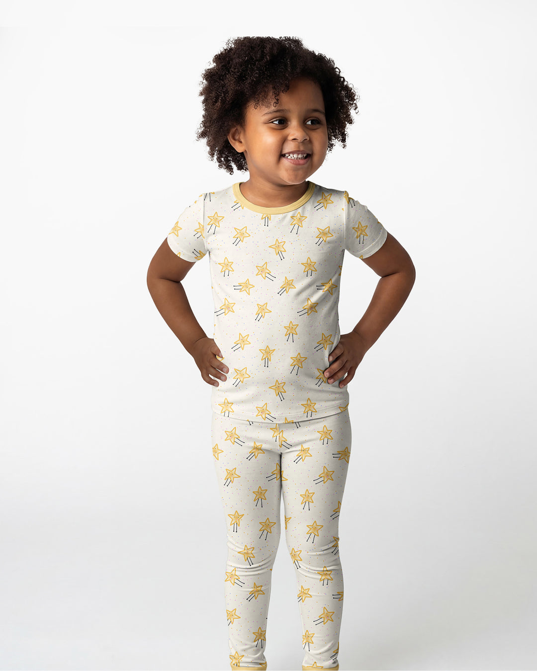 Zweiteiliges, kurzärmliges Pyjama-Set mit Marienkäfern