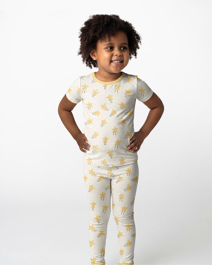 Zweiteiliges, kurzärmliges Pyjama-Set mit Marienkäfern