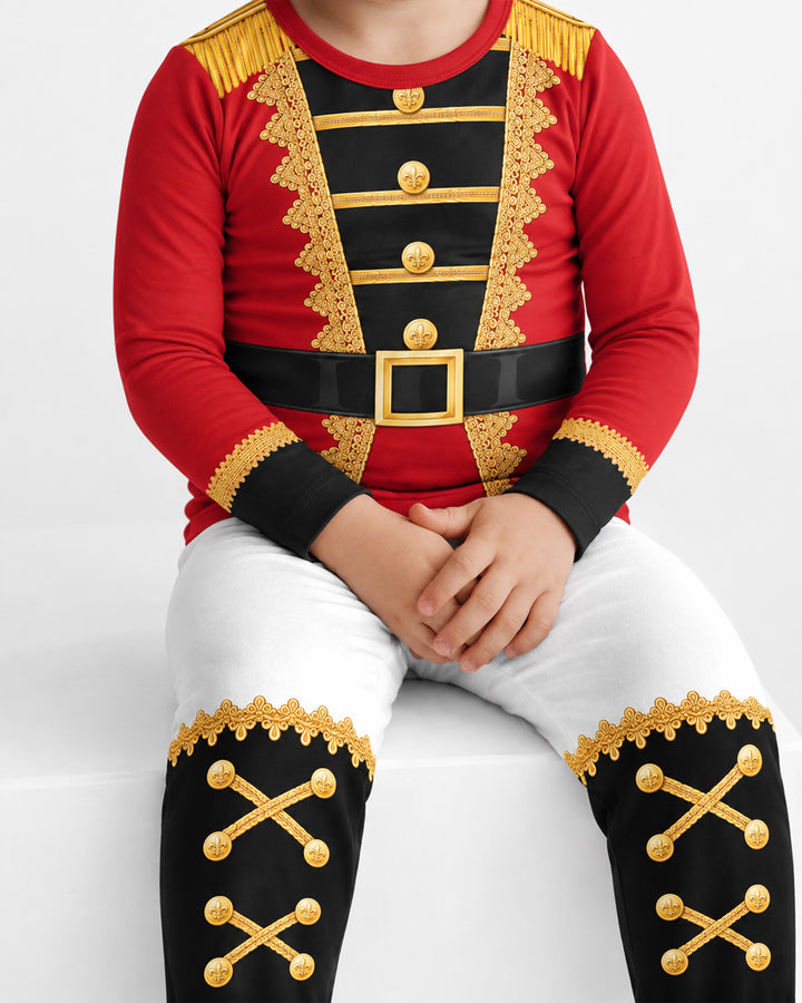 Nutcracker Soldier Bamboo Two Piece Long Sleeve Pajama Set
