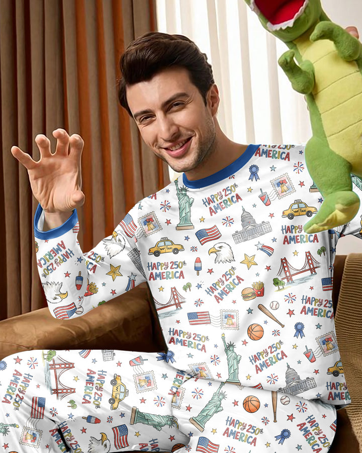 America 250 Celebration Bamboo Men's Pajama Set