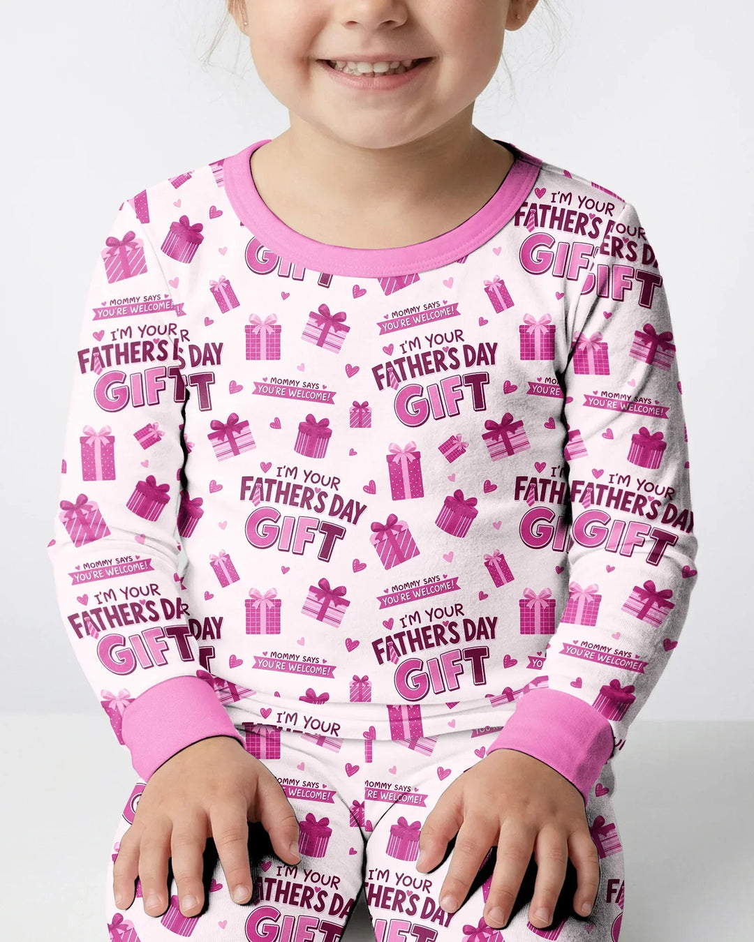 I'm Your Father's Day Gift Bamboo Two Piece Long Sleeve Pajama Set