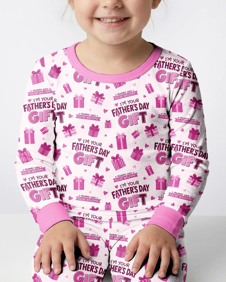 I'm Your Father's Day Gift Bamboo Two Piece Long Sleeve Pajama Set