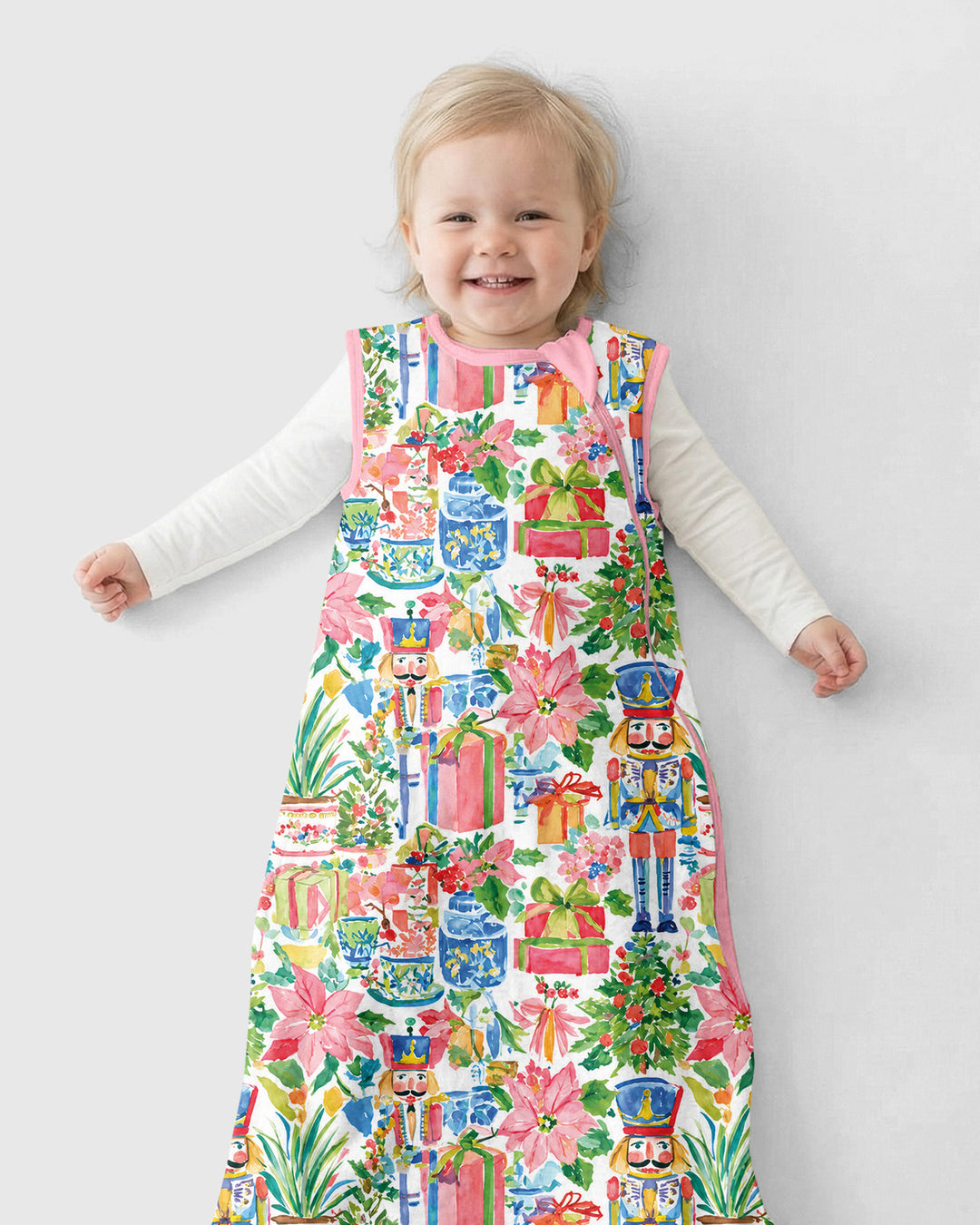 Watercolor Nutcracker Holiday Bamboo Sleep Bag