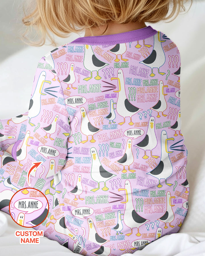 Teacher Teacher Teacher Funny Seagull Bamboo Convertible Zippy