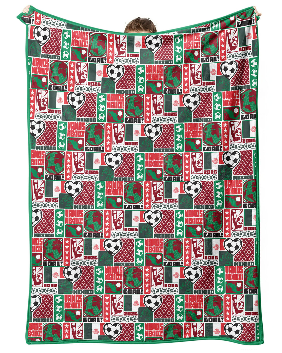 World Soccer Vamos Mexico Bamboo Blanket