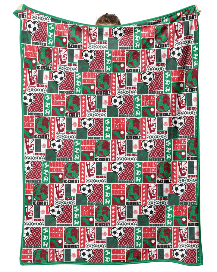 World Soccer Vamos Mexico Bamboo Blanket
