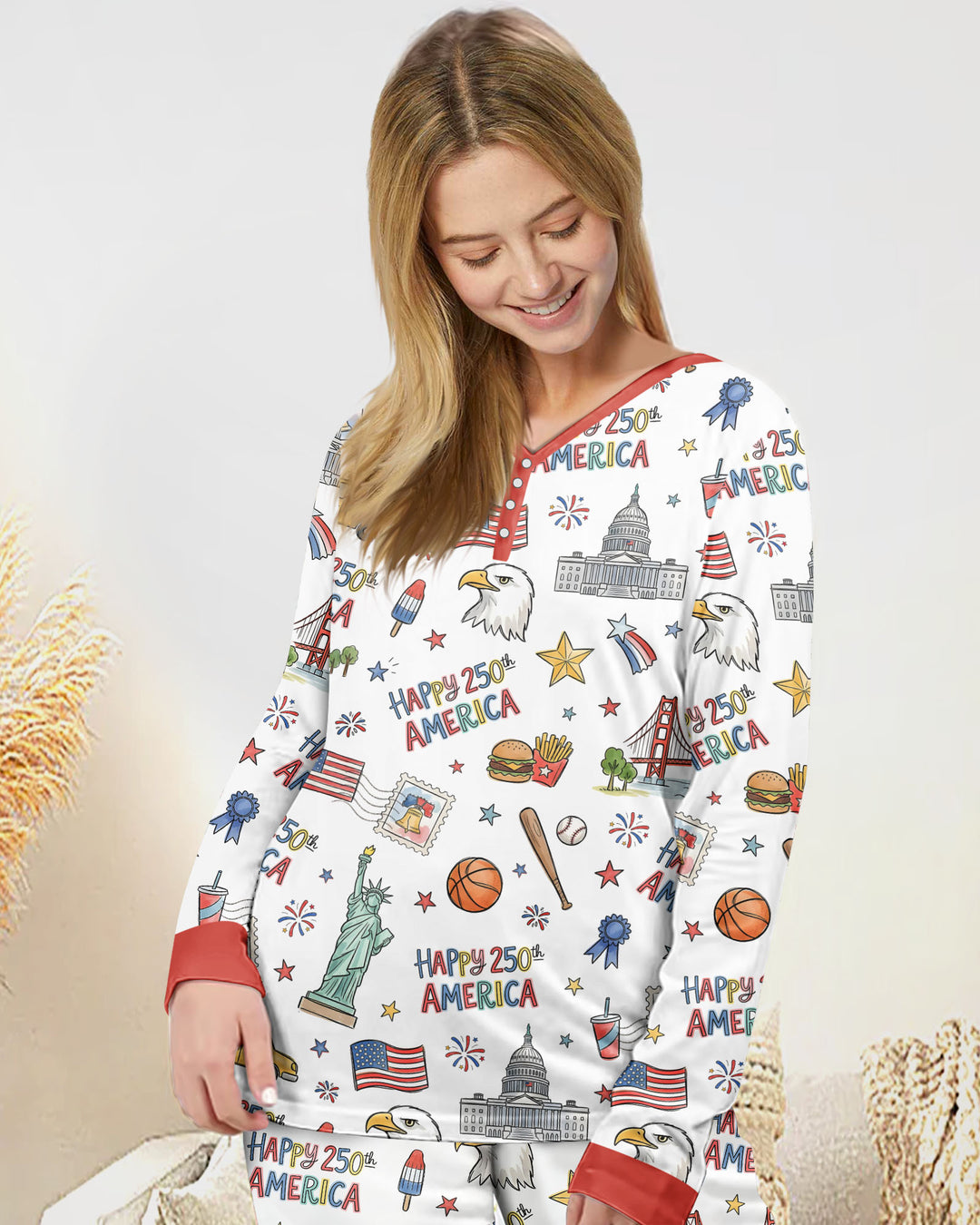 America 250 Celebration Bamboo Women Pajama Set