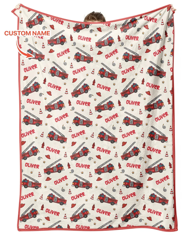 Custom Name Future Firefighters Bamboo Blanket