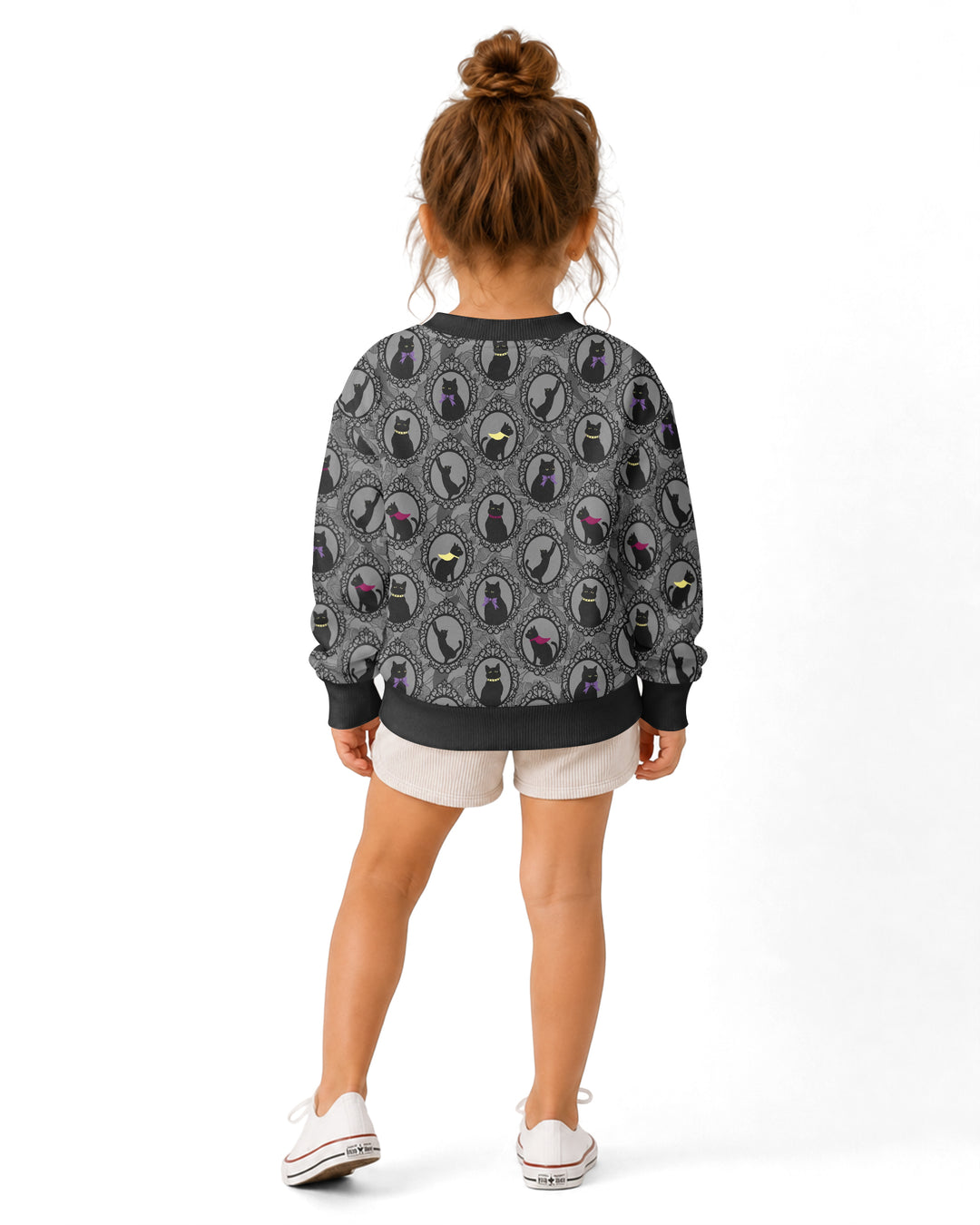 Midnight Cat Parade Bamboo Crewneck Sweatshirt