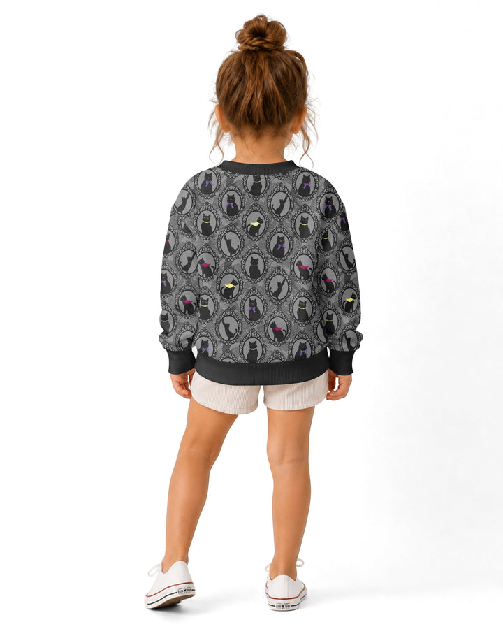Midnight Cat Parade Bamboo Crewneck Sweatshirt