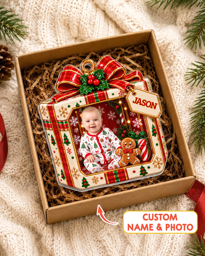 Wrapped With Love Acrylic Ornament
