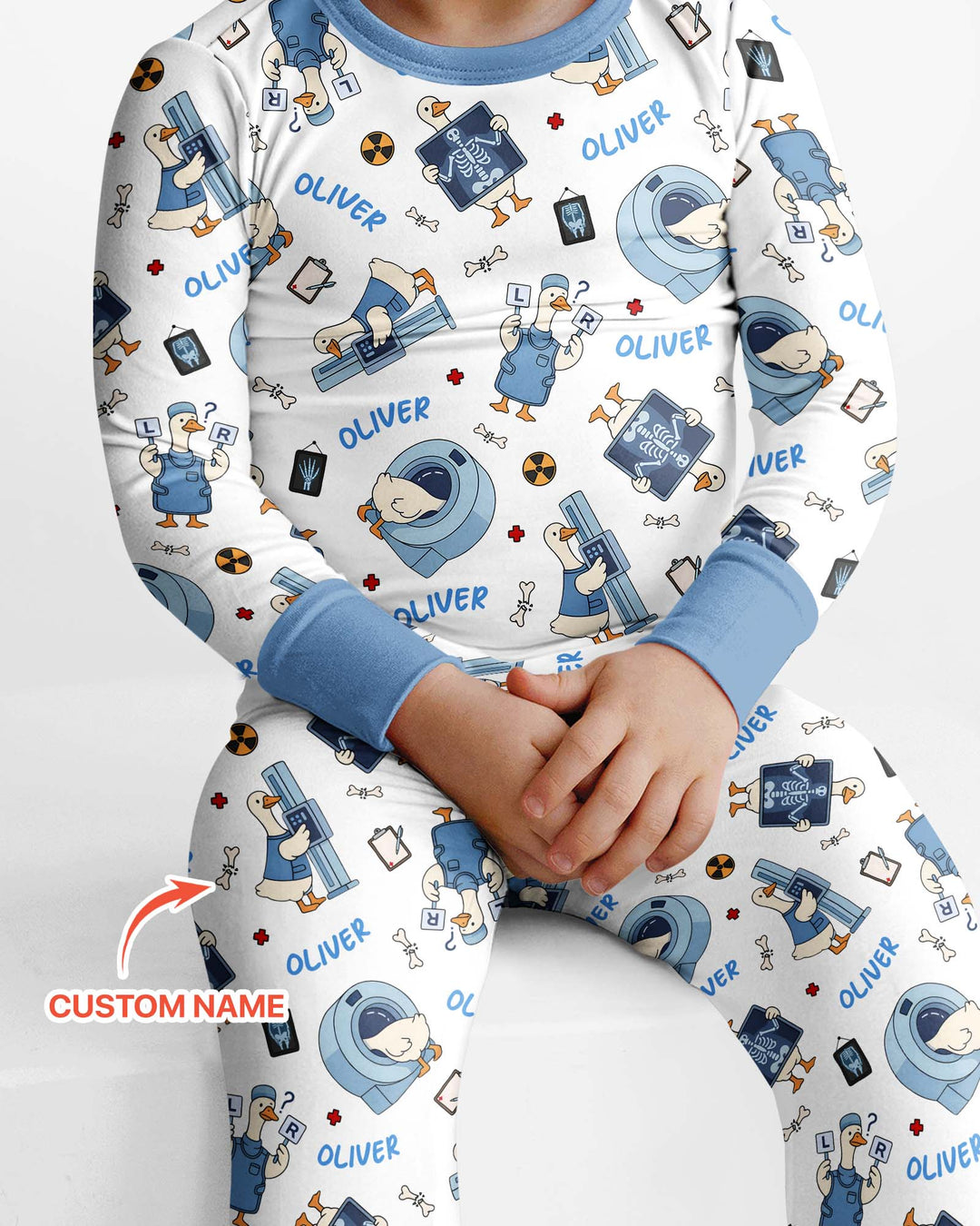 Rad Tech Goose Bamboo Two Piece Long Sleeve Pajama Set