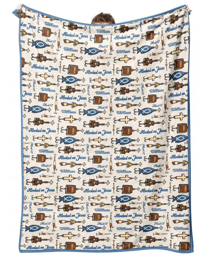 Hooked On Jesus Bamboo Blanket