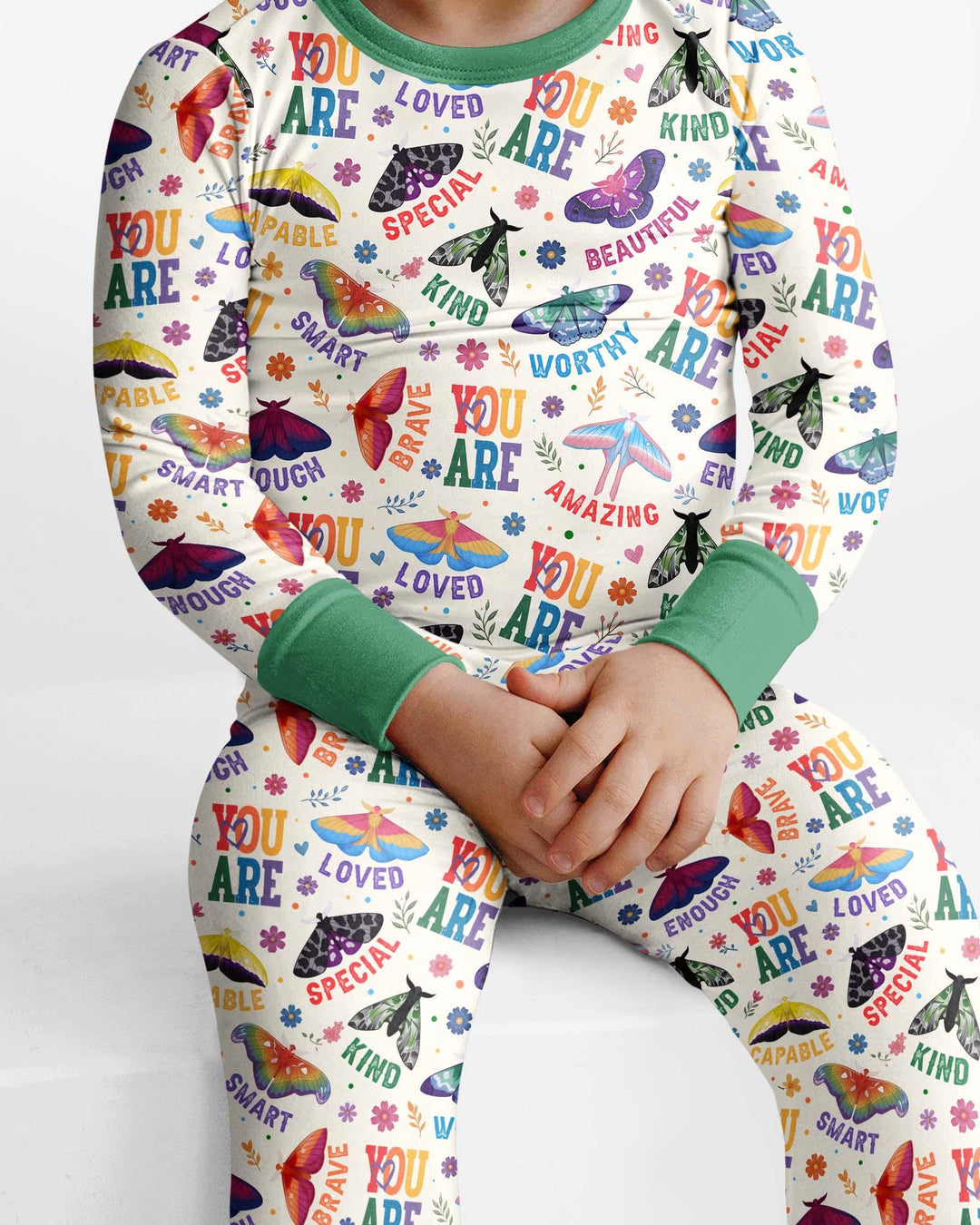 Proud Wings Family Matching Bamboo Two Piece Long Sleeve Pajama Set