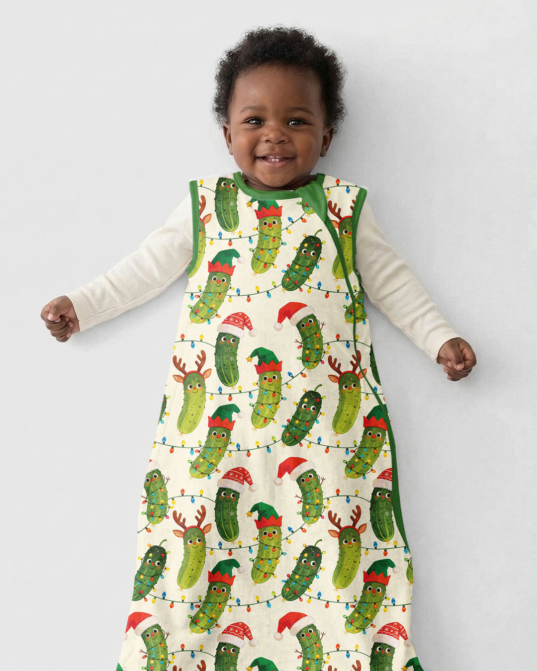 Cheerful Christmas Pickle Bamboo Sleep Bag