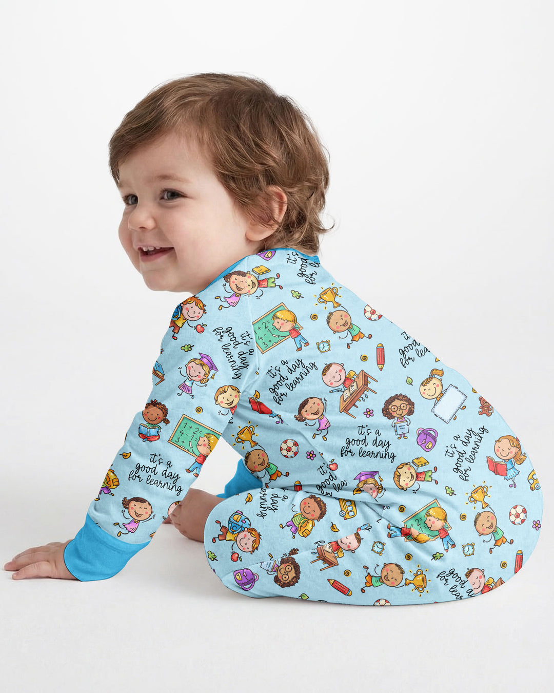 Gerippte Babykleidung mit individuellem Foto - Weich &amp; Skizzenhaft