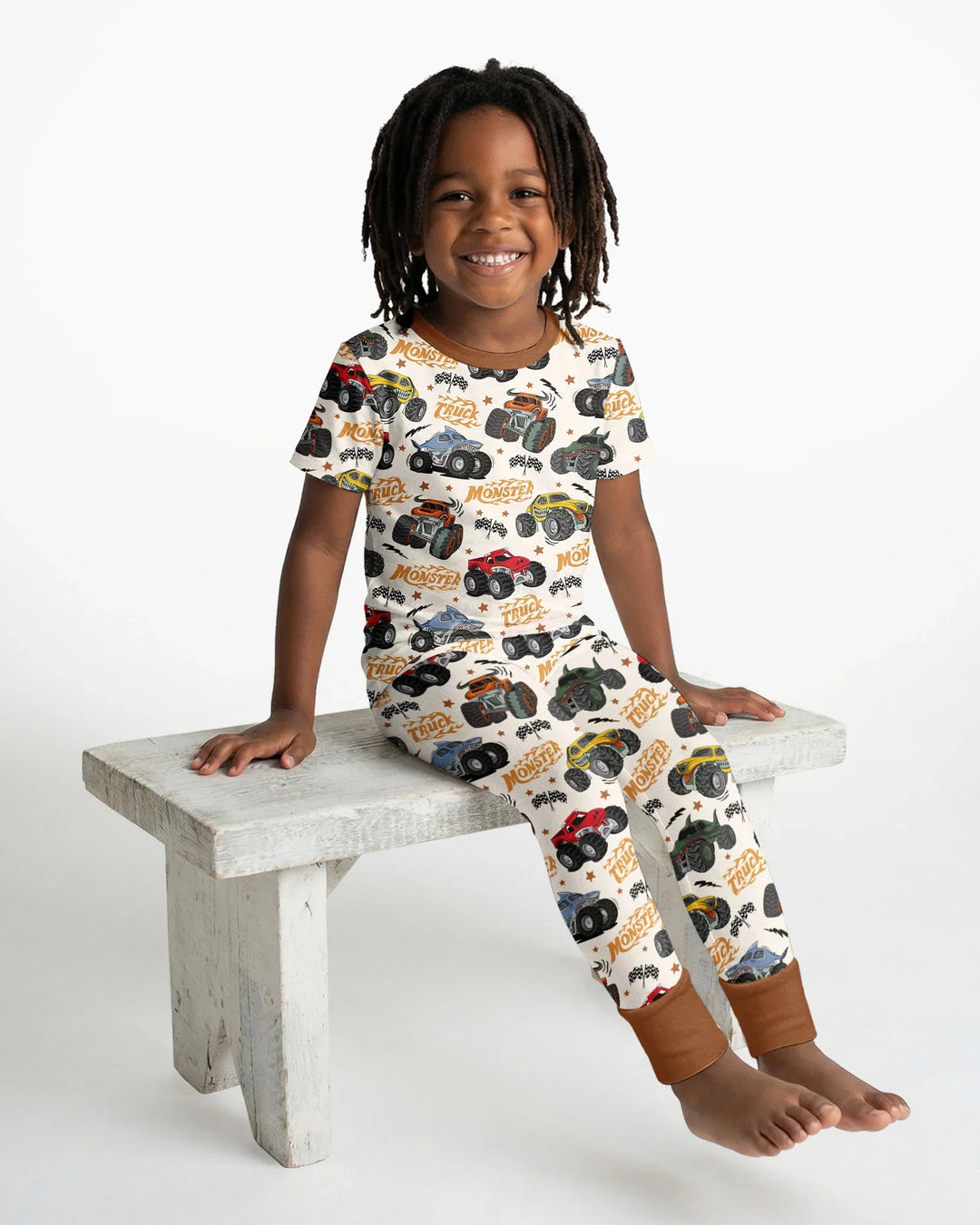 Zweiteiliges, kurzärmliges Pyjama-Set mit Marienkäfern