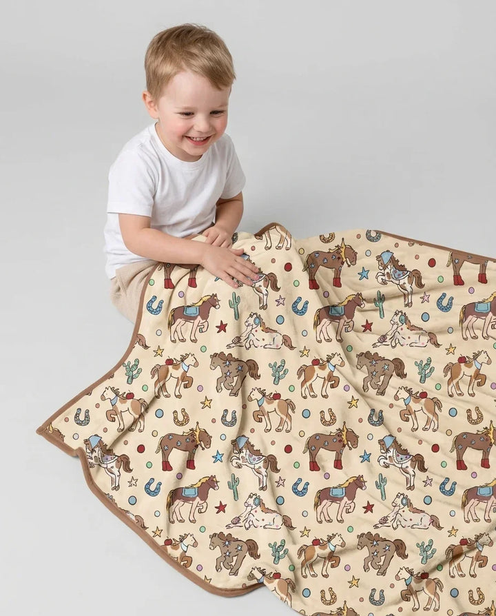 Lil' Buckaroo Bamboo Blanket