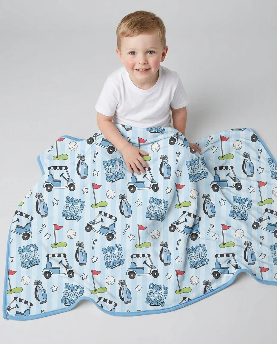 Dad's Golf Buddy Bamboo Blanket