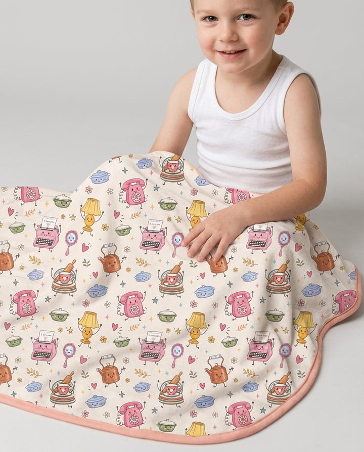 Retro Chasing Toy Bamboo Blanket