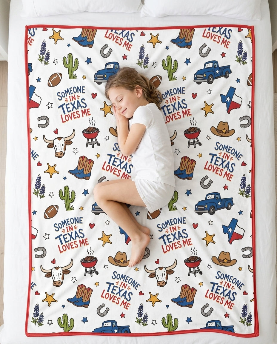 Someone in Texas Loves Me Bamboo Blanket