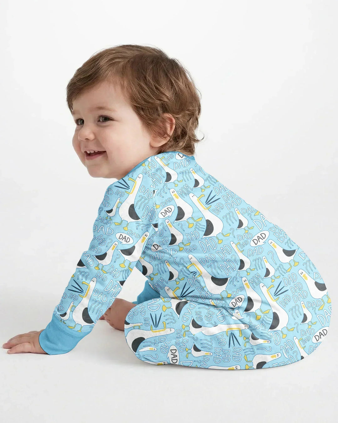 Funny Seagull DAD Bamboo Convertible Zippy