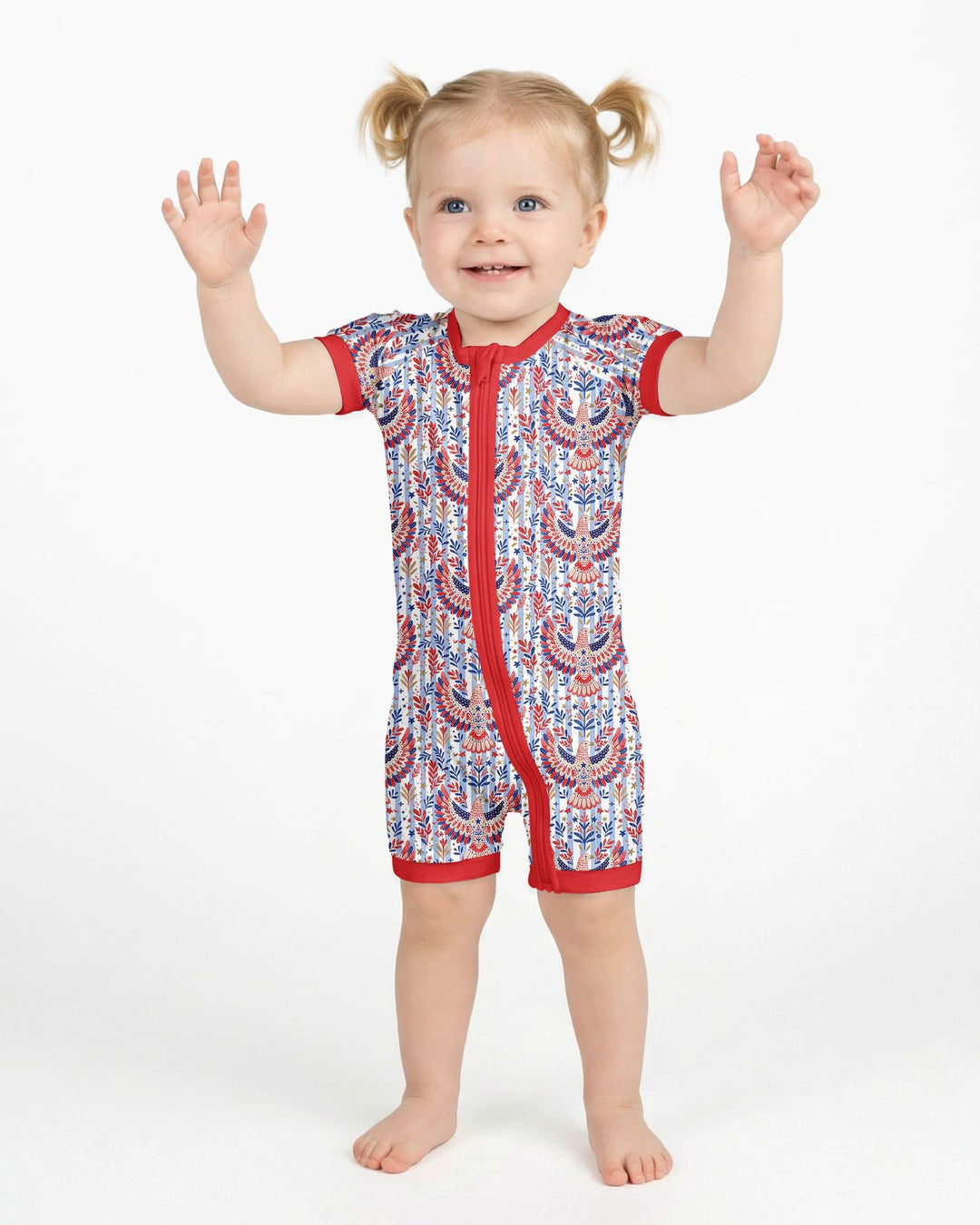 Patriotic Eagle Bamboo Shorty Zippy