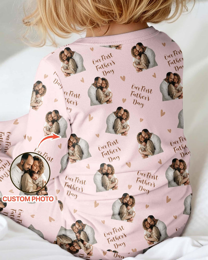Foto personalizada Nuestro primer (invierno/Navidad/etc.) como padres Bambú Convertible con cremallera