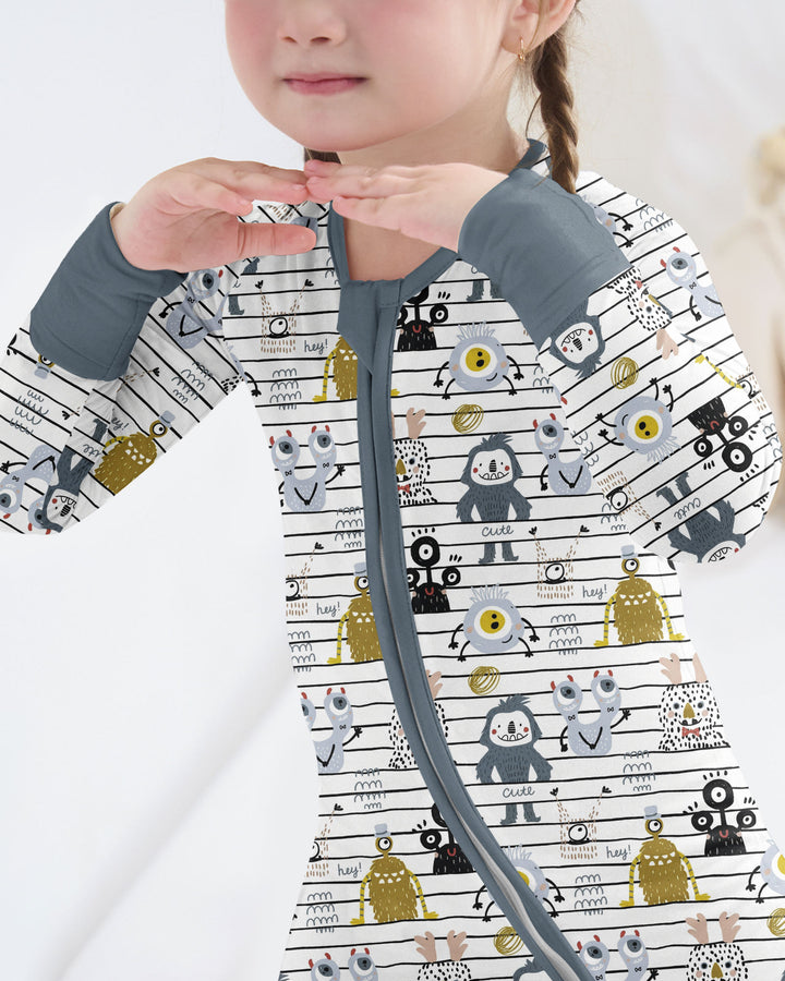 Playful Monster Friends Bamboo Convertible Zippy