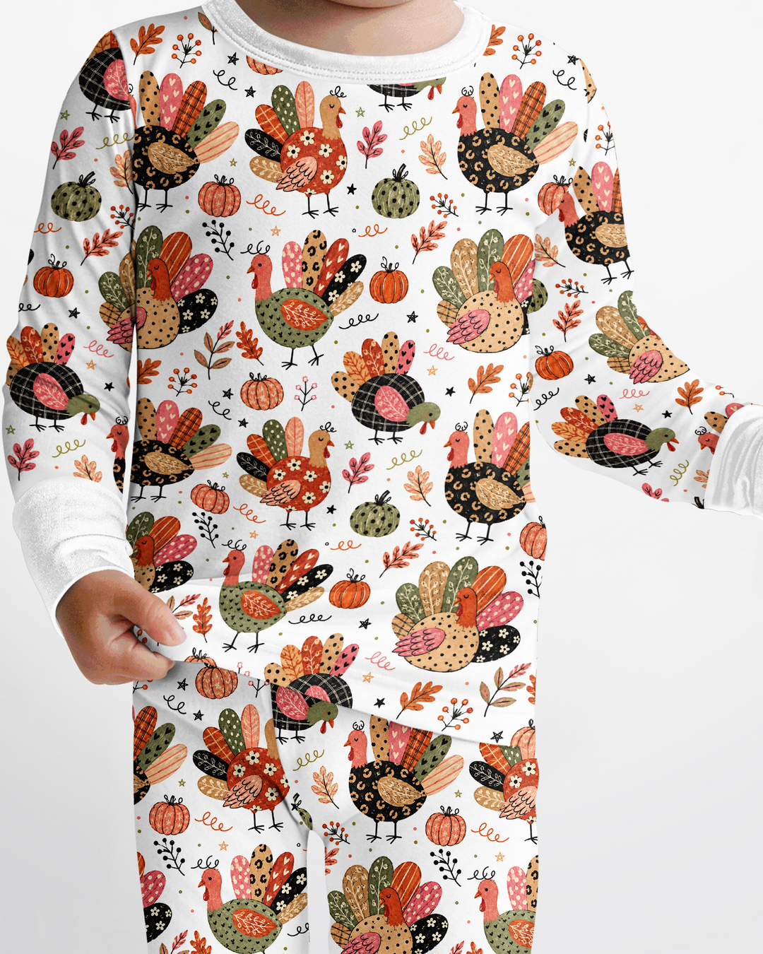 Boho Turkey Bamboo Two Piece Long Sleeve Pajama Set