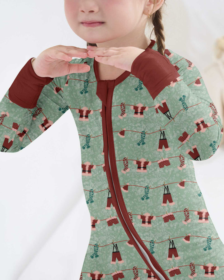 Santa In The Snow Bamboo Convertible Zippy