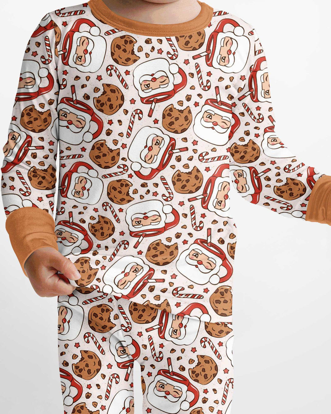 Santa's Cookie Break Bamboo Two Piece Long Sleeve Pajama Set