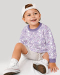 Cute Ghost Halloween Pastel Purple Spooky Bamboo Crewneck Sweatshirt