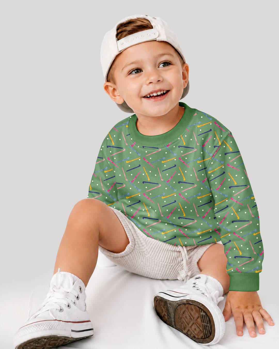 Field Hockey Fun Bamboo Crewneck Sweatshirt