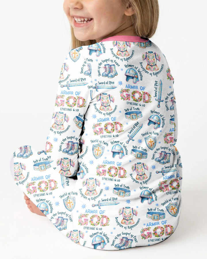 Put On The Full Armor Of God Bamboo Two Piece Long Sleeve Pajama Set