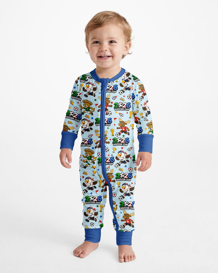 Soccer Cup Cute Mascots Bamboo Convertible Zippy