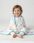 Dino Alphabet ABC Bamboo Blanket