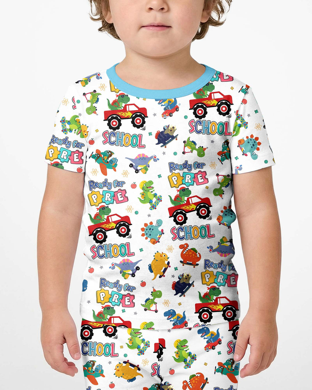 Conjunto de Pijama de Dos Piezas de Bambú con Mangas Cortas y Pantalones Cortos