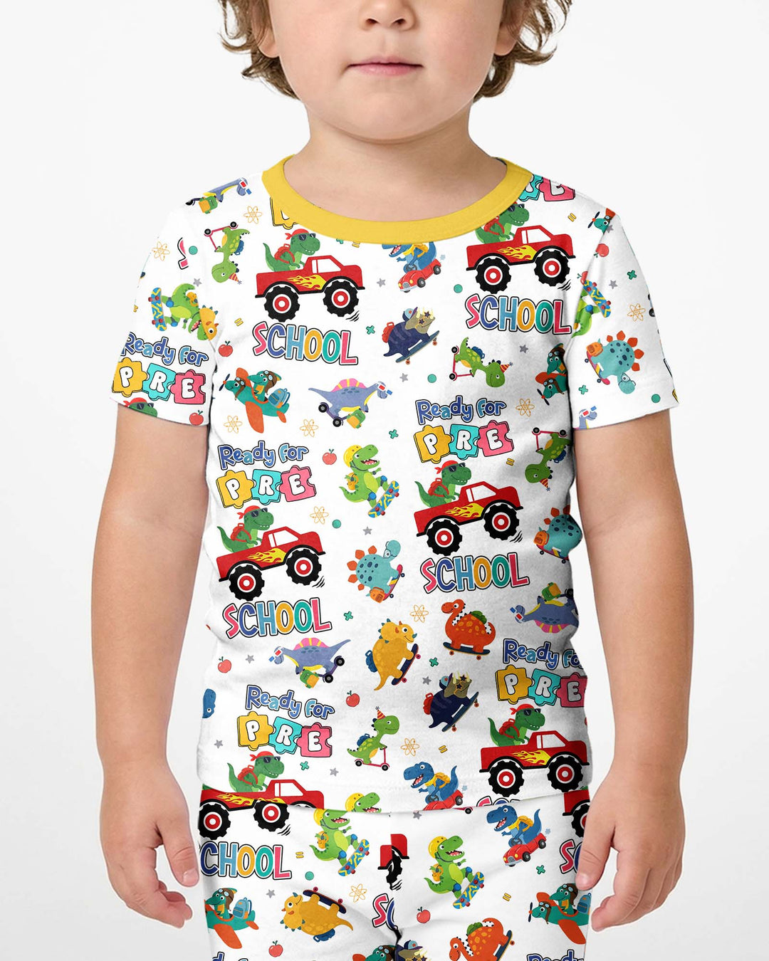 Conjunto de Pijama de Dos Piezas de Bambú con Mangas Cortas y Pantalones Cortos