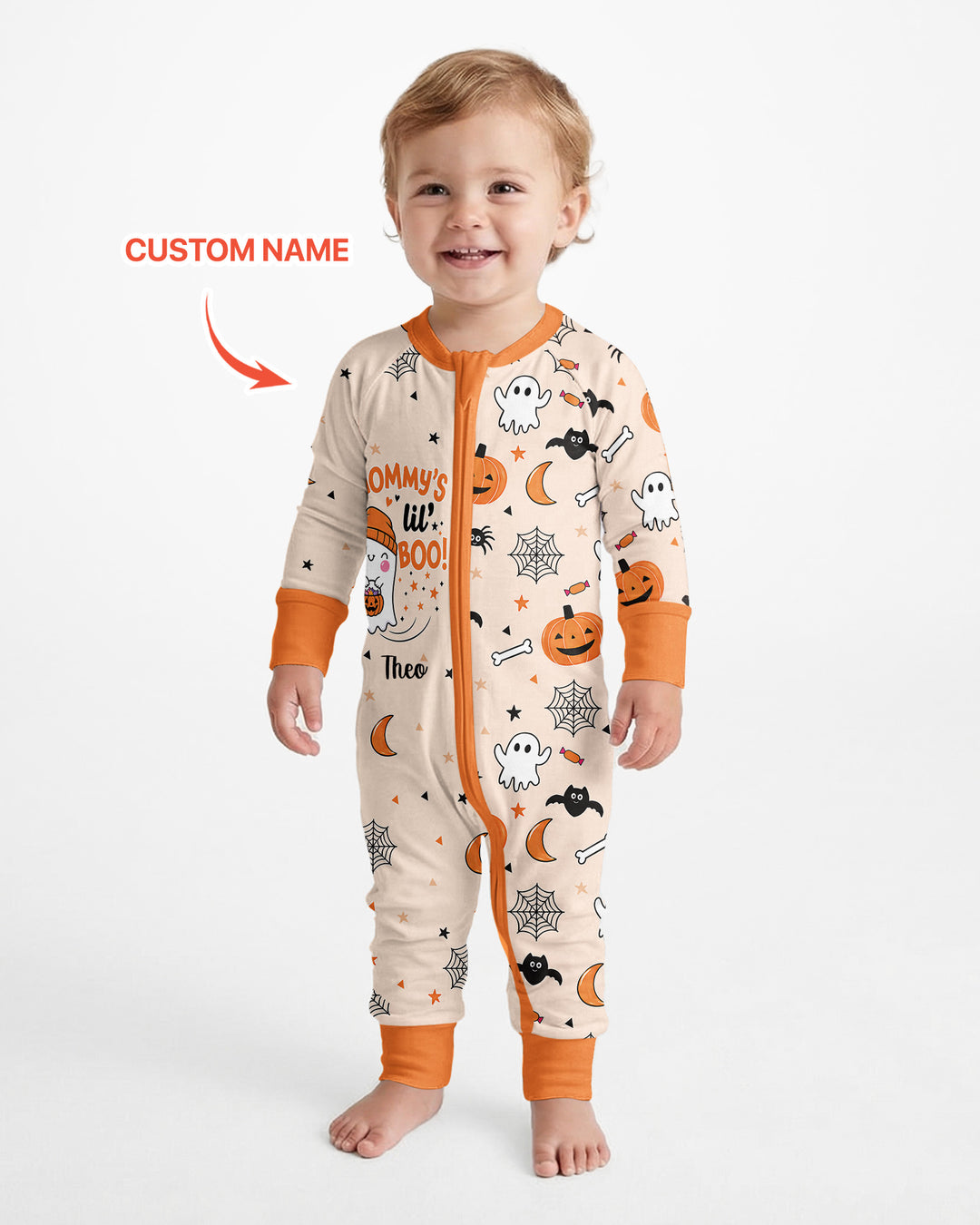 Custom Name Mommy's Lil' Boo Bamboo Convertible Zippy