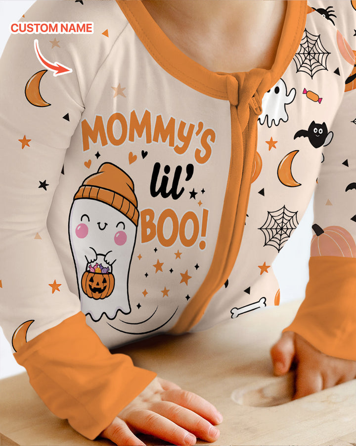 Custom Name Mommy's Lil' Boo Bamboo Convertible Zippy