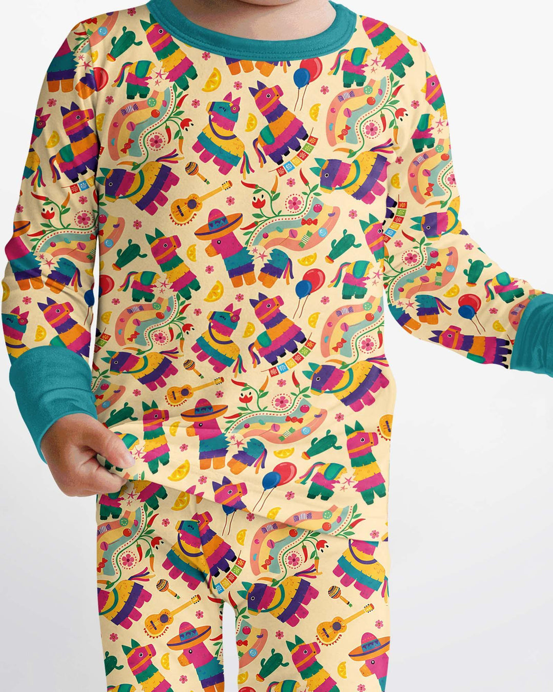 Piñata Candy Party Bamboo Two Piece Long Sleeve Pajama Set