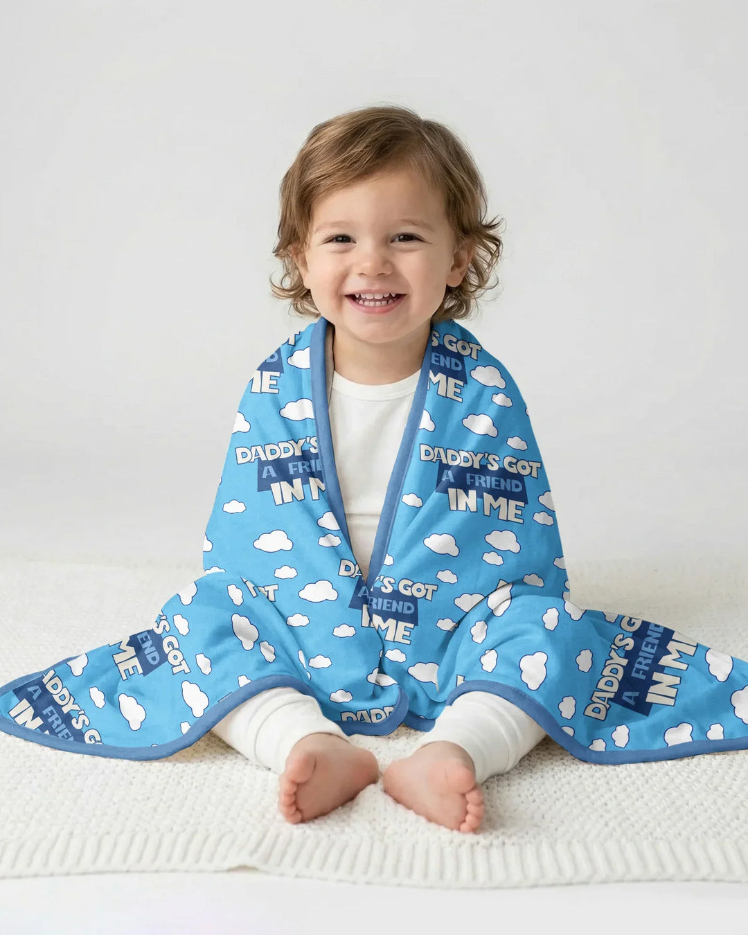 Daddy's Got A Friend In Me Bamboo Blanket