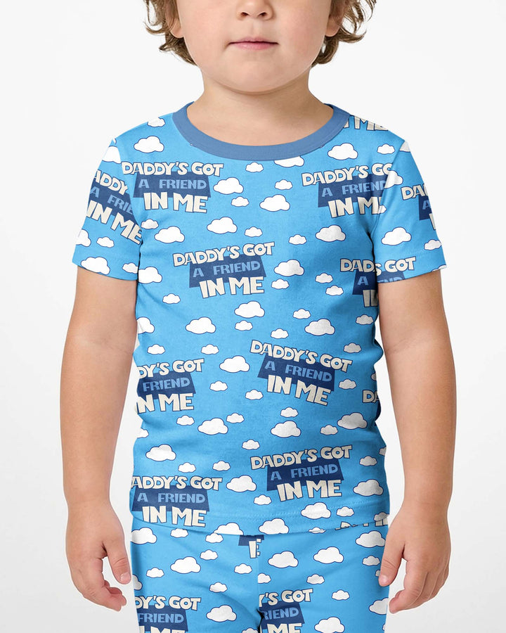 Conjunto de Pijama de Dos Piezas de Bambú con Mangas Cortas y Pantalones Cortos