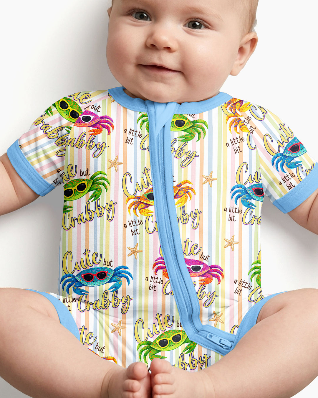 Cute But A Little Bit Crabby Bamboo Shorty Zippy