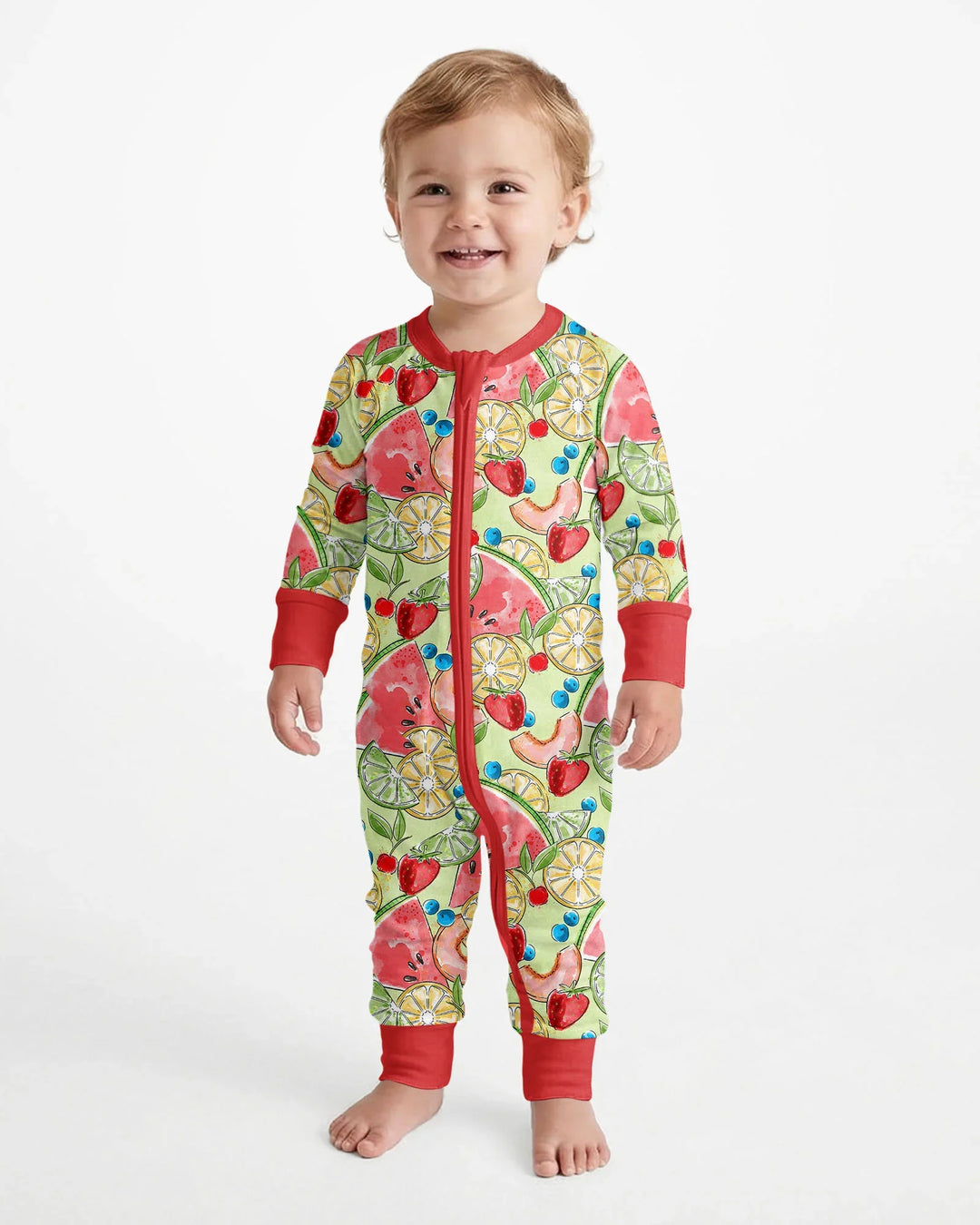 Sweet Summer Fruits Family Matching Bamboo Convertible Zippy