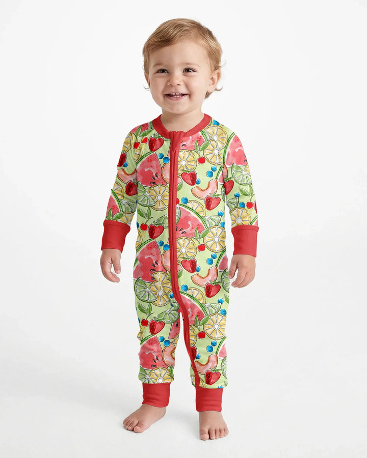 Sweet Summer Fruits Family Matching Bamboo Convertible Zippy