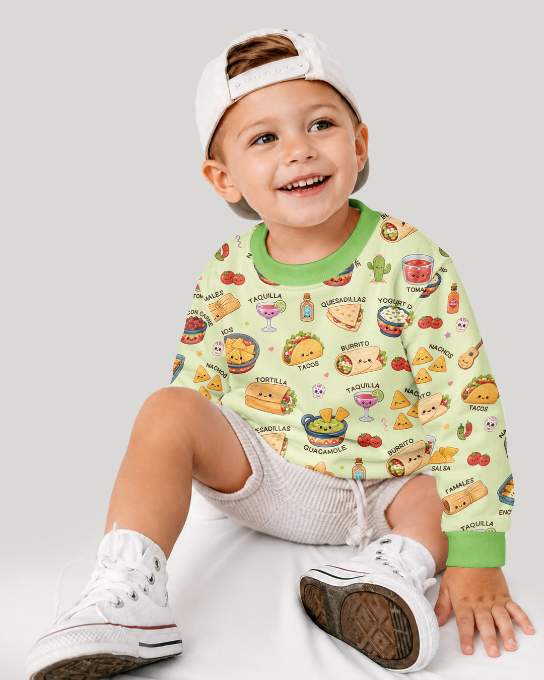Sweatshirt mit Rundhalsausschnitt aus Bambusfaser