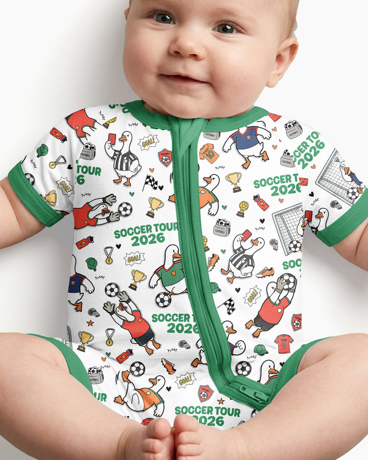 Funny Goose Soccer Tour 2026 Bamboo Shorty Zippy